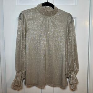 1. State Women Gold Blouse size M